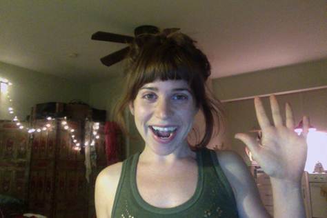 Here's a photo of me waving to you from LA! :)